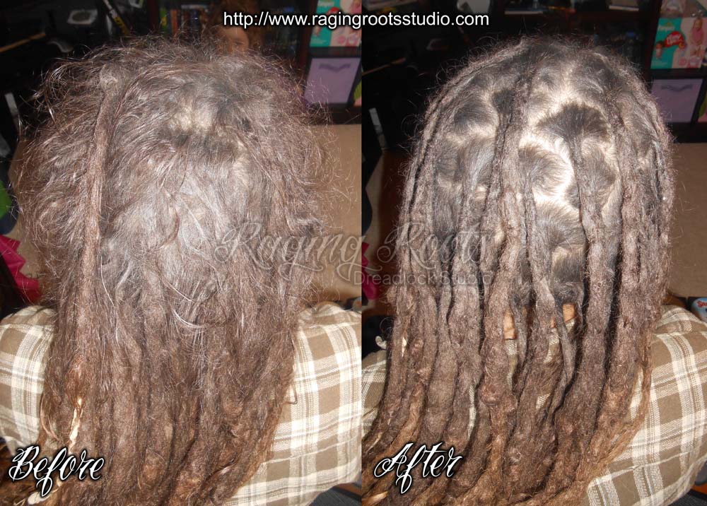 I have a LOT of loose, undreaded growth at my roots. What should I do about it?